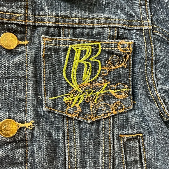 Vintage Ruff Ryders Childrens Jean Jacket Size 5 Denim Coat DMX Hip Hop Unisex - Picture 3 of 8